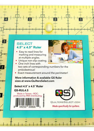 Quilter's Select 4.5" x 4.5" ruler