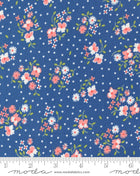 Cobalt Flower Dot Small Floral