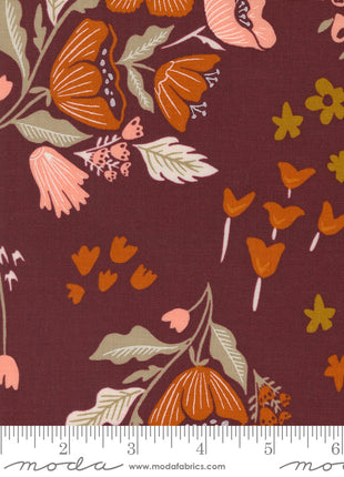 Burgundy Large Floral