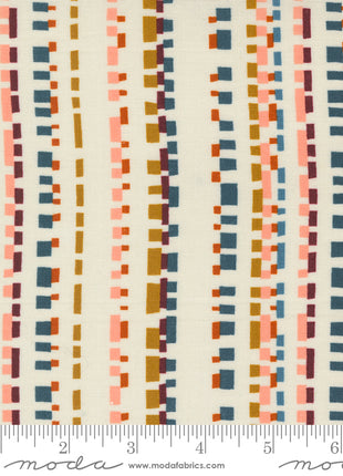 Eggshell Playful Dash Stripes