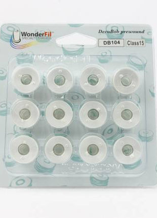 DecoBob Prewound Bobbins Class 15 White