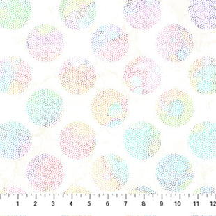 Dragonfly Dance White Multi Dot