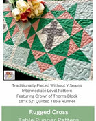 Rugged Cross Quilted Table Runner