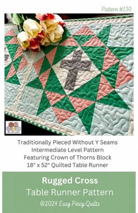 Rugged Cross Quilted Table Runner