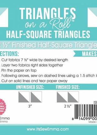 Triangles on a Roll 2 1/2