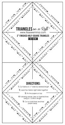 Triangles on a Roll HST 2 inch