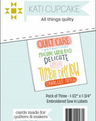 Quilty Instructions Sew in Labels