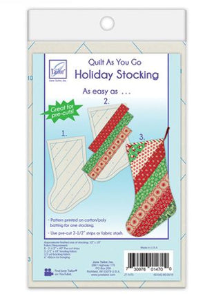 Quilt-as-you-go Stripes Stocking