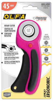 Olfa Ergonomic Rotary Cutter -Magenta